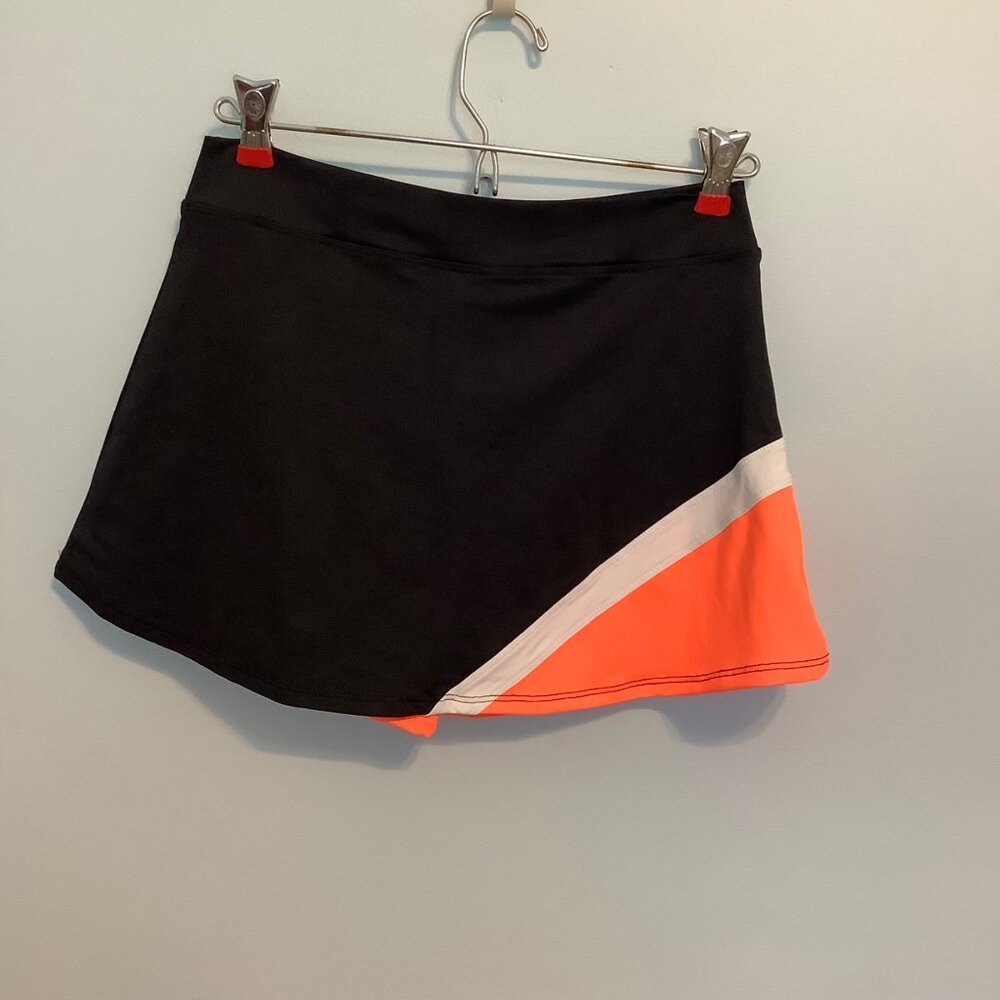 NWT Belen Berbel Women’s Tennis Pickleball Skort Large Orange Black Activewear - Picture 2 of 10